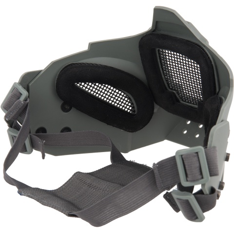 Sentinel Gears Adjustable Retro Mecha Half Face Mask - GRAY