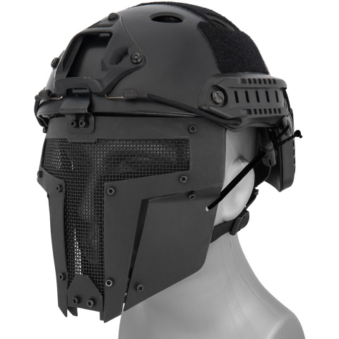 Sentinel Gears Adjustable T-Shaped Mesh Full Face Mask - BLACK