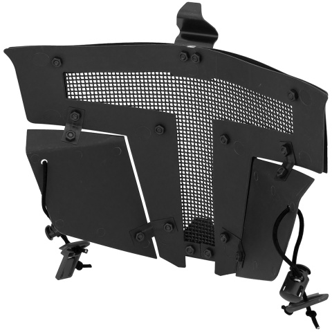 WoSport Adjustable T-Shaped Mesh Full Face Mask - BLACK