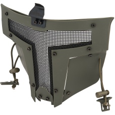 WoSport Adjustable T-Shaped Mesh Full Face Mask - OD GREEN