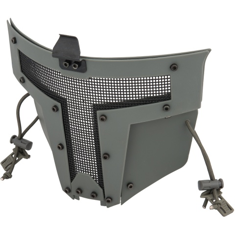 G-Force Adjustable T-Shaped Mesh Full Face Mask - GRAY