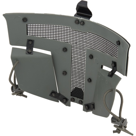 G-Force Adjustable T-Shaped Mesh Full Face Mask - GRAY