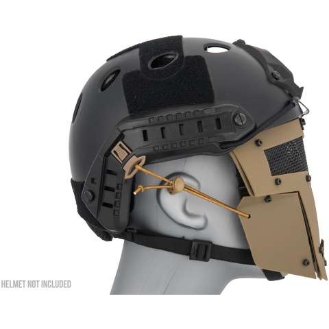 G-Force Adjustable T-Shaped Mesh Full Face Mask - TAN