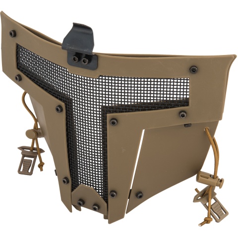 G-Force Adjustable T-Shaped Mesh Full Face Mask - TAN