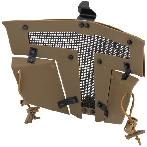 G-Force Adjustable T-Shaped Mesh Full Face Mask - TAN