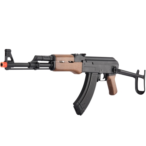 JG Full Metal AK-47 Faux Wood Metal Gearbox AEG Rifle - BLACK