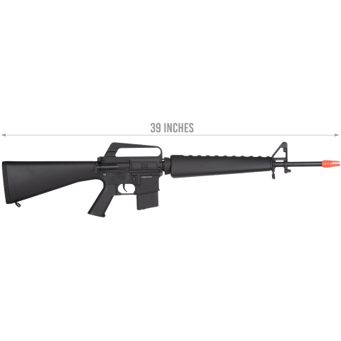 JG Full Size M16A1 Vietnam Airsoft AEG Rifle - BLACK