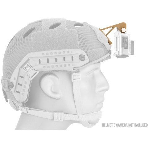 AMA Gopro Attachment for Tactical Helmet Shrouds - TAN