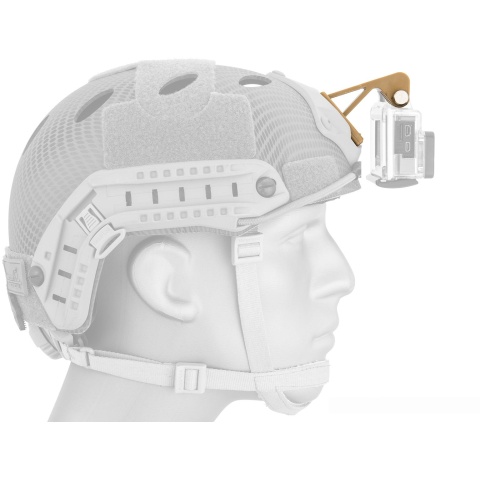AMA Gopro Attachment for Tactical Helmet Shrouds - TAN