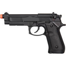 Double Bell M92 Gas Blowback Airsoft Pistol - BLACK
