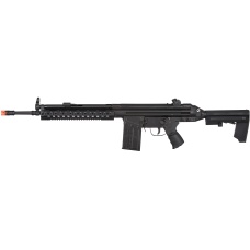 LCT LC-3 AR Airsoft AEG w/ RIS Handrail and AR Stock - BLACK