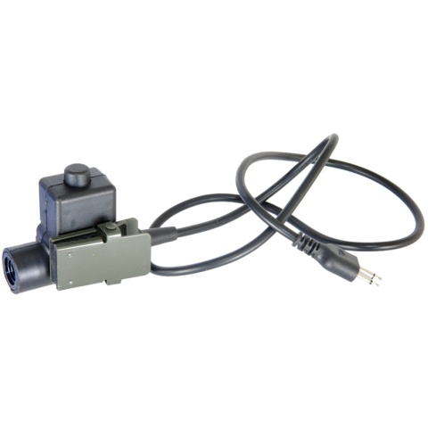AMA Tactical Airsoft Push-to-Talk PTT U94 for ICOM - BLACK