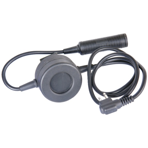 AMA Tactical Airsoft PTT T.C.I. U94 2-Pin for Motorola - BLACK