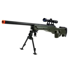 AGM MK96 Bolt Action Sniper Rifle w/ 3-9x Scope and Bipod - OD GREEN