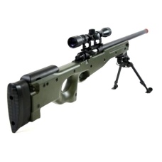 AGM MK96 Bolt Action Sniper Rifle w/ 3-9x Scope and Bipod - OD GREEN