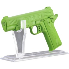 Double Bell Transparent Polymer Pistol Lightweight Display Stand