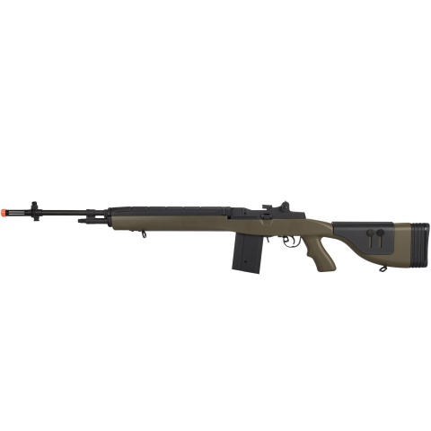 Lancer Tactical M14 AEG w/ Adjustable Cheek Rest - OD GREEN