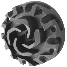 Atlas Custom Works Cookie Cutter (Type C) Compensator - BLACK