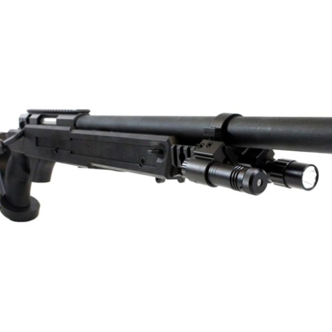 NcStar Double Scope Rail Adapter w/ Green Laser & LED Flashlight Combo