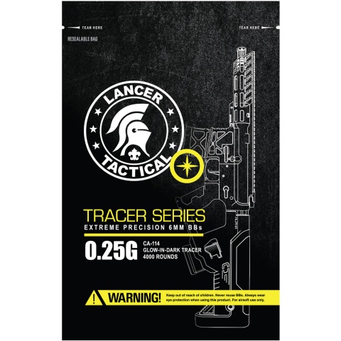 Lancer Tactical Pro Series 4000 Round Airsoft Tracer BBs 0.25g