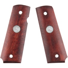Double Bell M1911 Dark Wood Airsoft Pistol Grip Plates