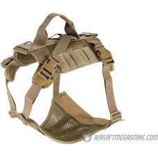 AMA Mesh Adjustable Tactical Dog Vest - TAN