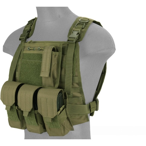 Lancer Tactical Nylon MOLLE Tactical Vest (OD Green)
