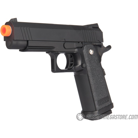 Golden Hawk Spring Airsoft Hi Capa Pistol w/ Metal Slide - BLACK