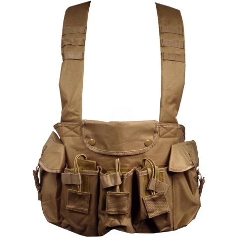 NcStar Tactical 6 Pocket AK Chest Rig - TAN