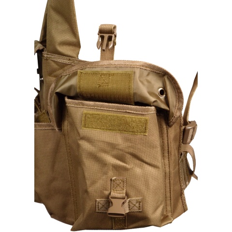 NcStar Tactical 6 Pocket AK Chest Rig - TAN