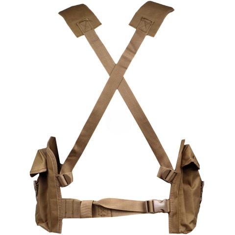 NcStar Tactical 6 Pocket AK Chest Rig - TAN