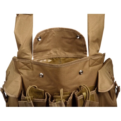 NcStar Tactical 6 Pocket AK Chest Rig - TAN