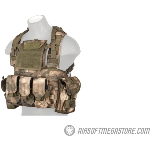 Lancer Tactical M4/M16 MOLLE 1000D Nylon Modular Chest Rig  - AT-FG