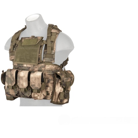 Lancer Tactical M4/M16 MOLLE 1000D Nylon Modular Chest Rig  - AT-FG