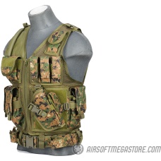 Lancer Tactical 1000D Nylon Crossdraw Vest - DIGITAL MARPAT