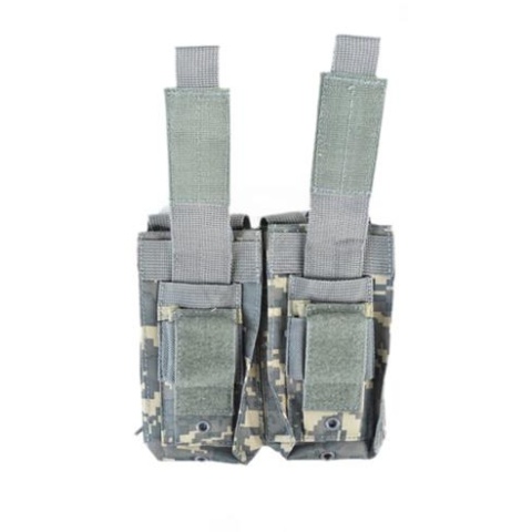 NcSTAR MOLLE Rifle Magazine Pouch w/ Pistol Magazine Pouches  - ACU