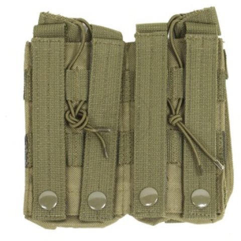 NcSTAR MOLLE Double Rifle Pistol Magazine Pouches - OD