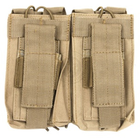 NcSTAR MOLLE Rifle Magazine Pouch w/ Pistol Magazine Pouches  - TAN