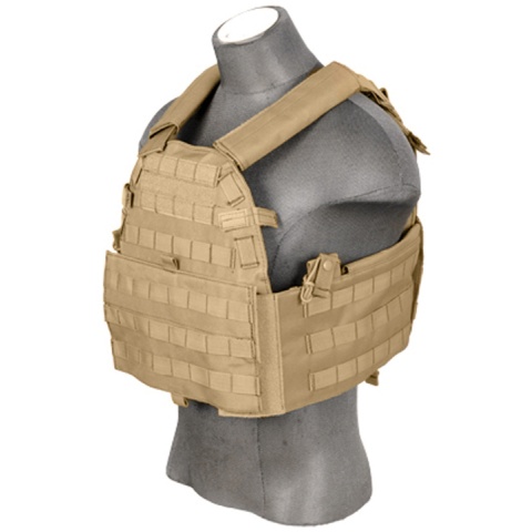 Lancer Tactical 69T4 1000D Nylon Tactical Vest (Tan)