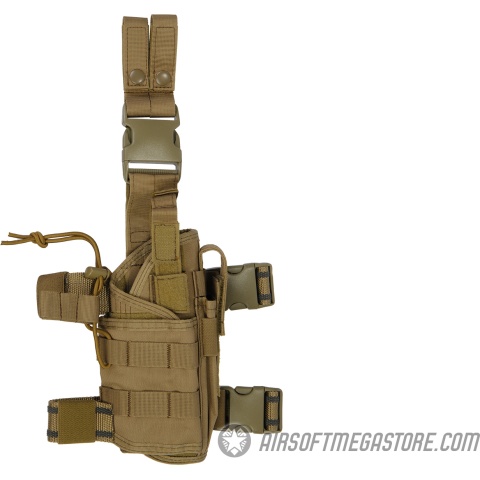 Lancer Tactical Tornado Dropleg Airsoft Pistol Holster - TAN