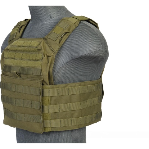Lancer Tactical 1000D Nylon S.A.P.C. Airsoft Tactical Vest (OD Green)