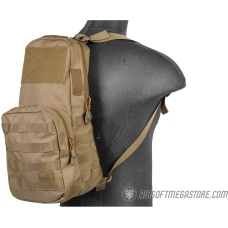 Lancer Tactical 1000D Nylon Airsoft Molle Hydration Backpack (Color: Tan)