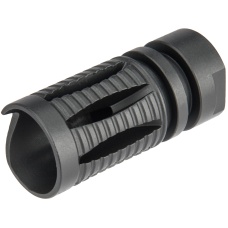 CM-M0249 Full Metal M4 / M16 Bird Cage Airsoft Flash Hider [14mm CCW] - BLACK