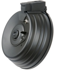 CM-C38 2500rd Sound Control Electric Winding AK Drum Magazine - BLACK
