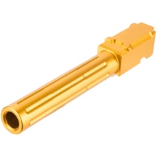 Aluminum Fluted Airsoft Outer Barrel for TM G17 Series - GOLD