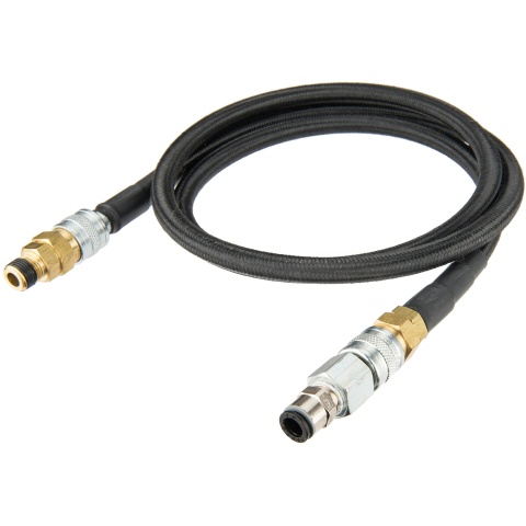 Redline Braided Hose and Self Sealing Quick Disconnect Conversion Kit (Color: Black)