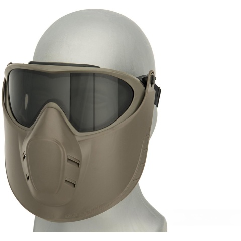 Valken VSM Switch Therm Flip Up Face Shield Airsoft Goggles - OD GREEN/GRAY