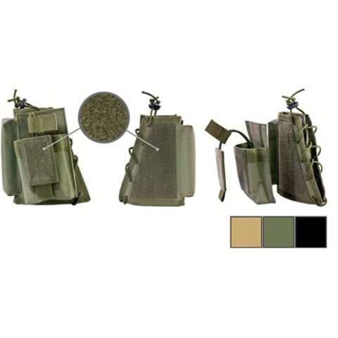 NcStar Tactical Stock Riser w/ Integrated Mag Pouch - BLACK
