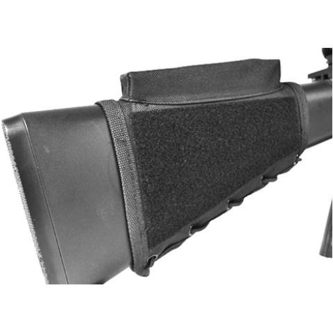 NcStar Tactical Stock Riser w/ Integrated Mag Pouch - BLACK