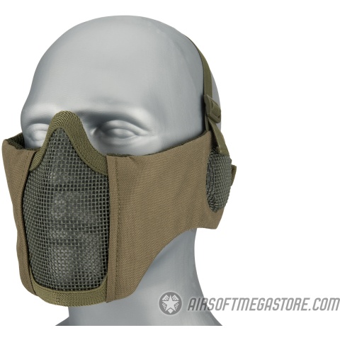 G-Force Tactical Elite Face and Ear Protective Mask (Color: OD Green)